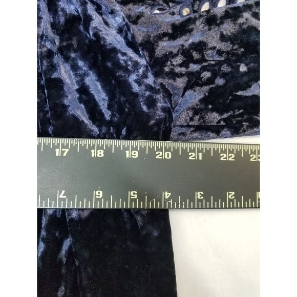 Entro Jacket Womens Size Medium blue Navy cut-out detail super soft zip up loose - Picture 9 of 14